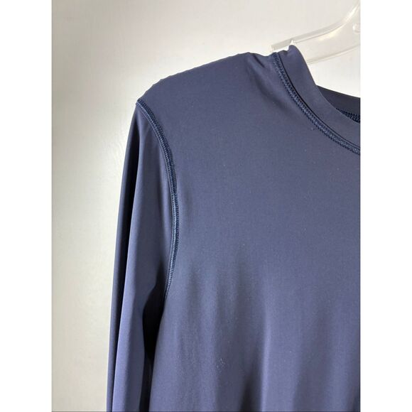 Lululemon Long Sleeve Peplum Mesh Top in Navy Size XL - Picture 3 of 8